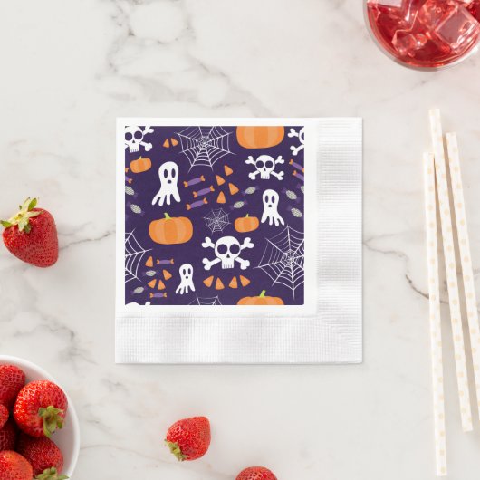 Fun Halloween Pattern Serviette (Beispiel)