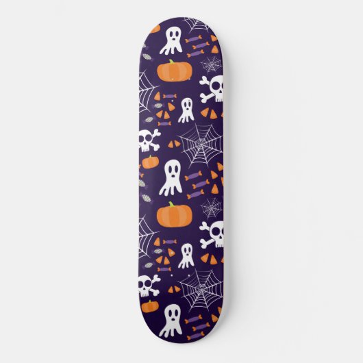 Fun Halloween Pattern Skateboard (Vorderseite)