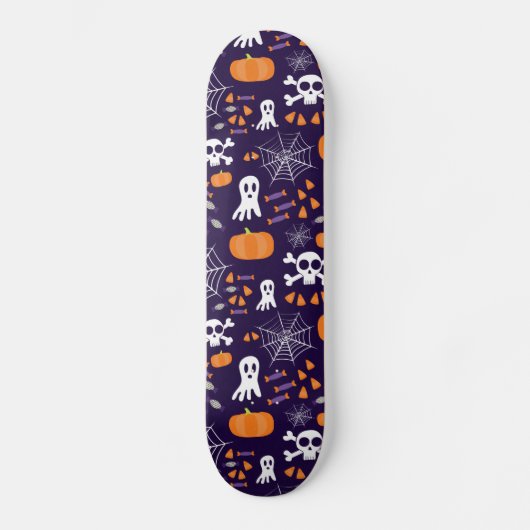 Fun Halloween Pattern Skateboard (Vorderseite)