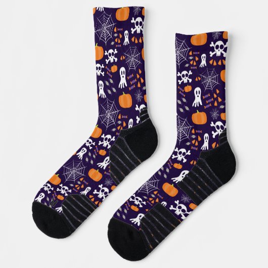 Fun Halloween Pattern Socken (Links)