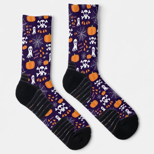 Fun Halloween Pattern Socken (Rechts)