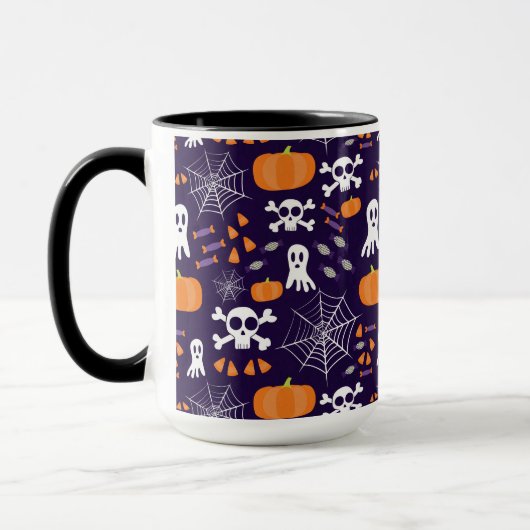 Fun Halloween Pattern Tasse (Links)