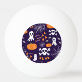 Fun Halloween Pattern Tischtennisball (Rückseite)
