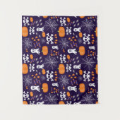 Fun Halloween Pattern Wandteppich (Vorderseite)