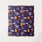 Fun Halloween Pattern Wandteppich (Vorderseite)
