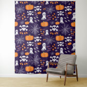Fun Halloween Pattern Wandteppich (Beispiel)