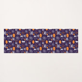 Fun Halloween Pattern Yogamatte (Rückseite (Horizontal))