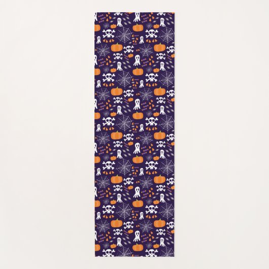 Fun Halloween Pattern Yogamatte (Vorderseite)