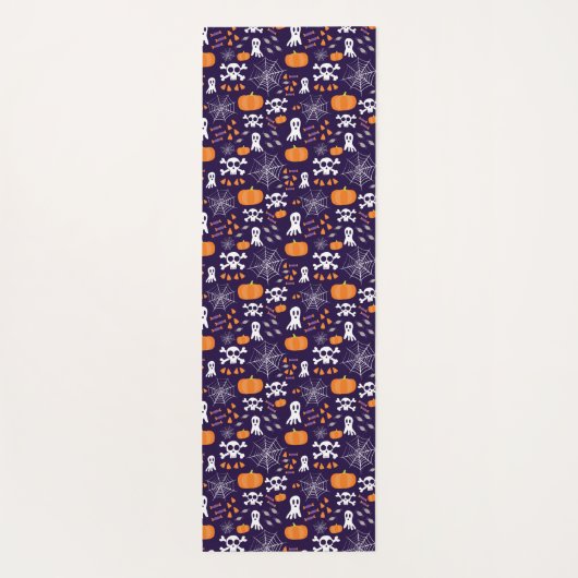 Fun Halloween Pattern Yogamatte (Rückseite)