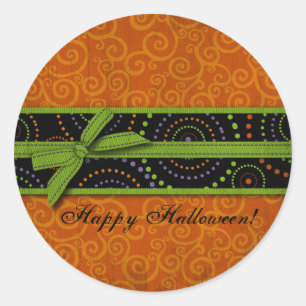 Fun Halloween Prints Runder Aufkleber