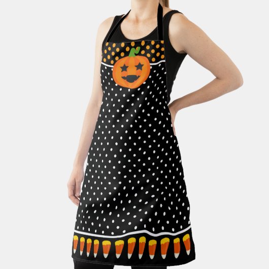 Fun Halloween Pumpkin Candy Corn Schürze (InSitu)