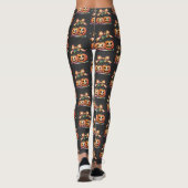Fun Halloween Pumpkin Cherries Herbst Herbst Leggings (Rückseite)
