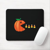 Fun Halloween Pumpkin Eating Candy Corn Mousepad (Mit Mouse)