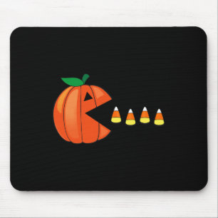 Fun Halloween Pumpkin Eating Candy Corn Mousepad