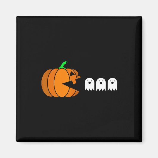 Fun Halloween Pumpkin Eating Ghost Magnet (Vorne)