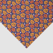 Fun Halloween Pumpkin Gemustert Seidenpapier (Ausschnitt)