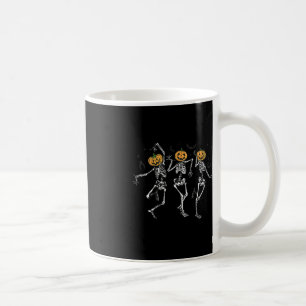 Fun Halloween Pumpkin tanzen Skeleton Kostüm Wom Kaffeetasse