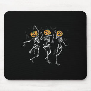 Fun Halloween Pumpkin tanzen Skeleton Kostüm Wom Mousepad