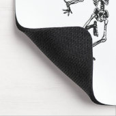 Fun Halloween Pumpkin tanzen Skeleton Kostüm Wom Mousepad (Ecke)
