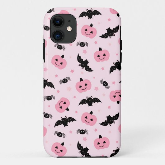 Fun Halloween Pumpkins und Bat Pattern Case-Mate iPhone Hülle (Rückseite)