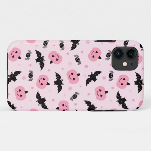 Fun Halloween Pumpkins und Bat Pattern Case-Mate iPhone Hülle (Rückseite (Horizontal))