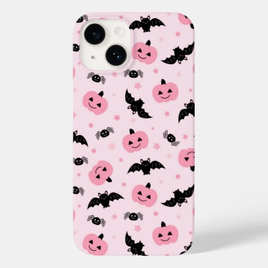 Fun Halloween Pumpkins und Bat Pattern Case-Mate iPhone Hülle (Rückseite)