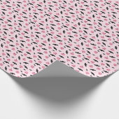 Fun Halloween Pumpkins und Bat Pattern Geschenkpapier (Ecke)