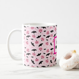 Fun Halloween Pumpkins und Bat Pattern Kaffeetasse