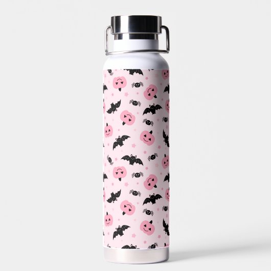 Fun Halloween Pumpkins und Bat Pattern Trinkflasche (Rückseite)