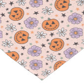 Fun Halloween Pumpkins und Blume Muster Kurzer Tischläufer (Ecke)
