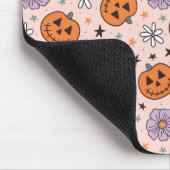 Fun Halloween Pumpkins und Blume Muster Mousepad (Ecke)