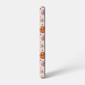 Fun Halloween Pumpkins und Blume Muster Samsung Galaxy Hülle (Linke Seite)