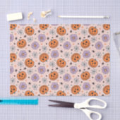 Fun Halloween Pumpkins und Blume Muster Seidenpapier (Handwerk)