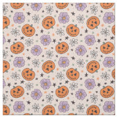 Fun Halloween Pumpkins und Blume Muster Stoff (Muster)