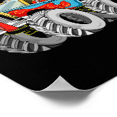 Fun Halloween Skeleton Monster LKW Kinder Tod Tod  Poster (Ecke)