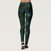 Fun Halloween Spiderweb Muster Black XS to XL Leggings (Rückseite)