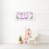 Fun Halloween Spun Fun Spider Web Banner (Insitu)