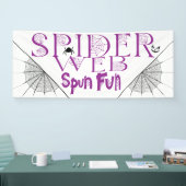 Fun Halloween Spun Fun Spider Web Banner (Messe)