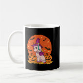 Fun Halloween Witchy Unicorn Cute Witch Pumpkin Fo Kaffeetasse (Links)