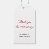 Fun Hand Drawing Cocktail Muster Brautparty Geschenkanhänger (Vorderseite)