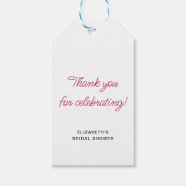 Fun Hand Drawing Cocktail Muster Brautparty Geschenkanhänger