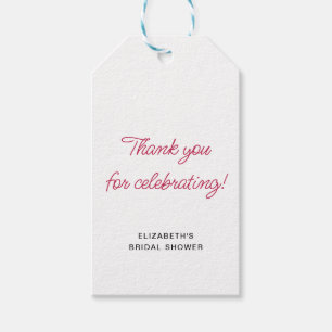 Fun Hand Drawing Cocktail Muster Brautparty Geschenkanhänger