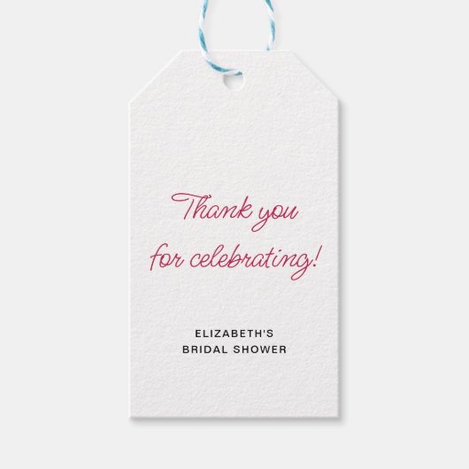 Fun Hand Drawing Cocktail Muster Brautparty Geschenkanhänger (Vorderseite)