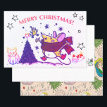 FUN HAND DRAWN CHRISTMAS WRAPPING SHEETS GESCHENKPAPIER SET<br><div class="desc">ZOLLBARE HÄNDZEICHEN FÜR TIERE,  DIE DAS FEIERN VON WEIHNACHTEN FEIERN</div>