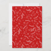 Fun Hand Lettered Christmas Foto Feiertagskarte (Rückseite)