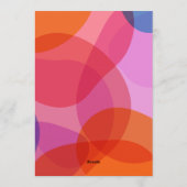 Fun Handwritten Colorful Modern Couples Shower Einladung (Rückseite)