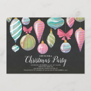 Fun Hanging Ornaments Weihnachts-Party Einladung