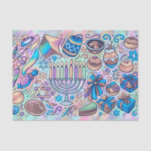 Fun Hanukkah Motifs Seidenpapier (Vorderseite)