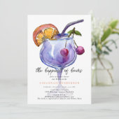 Fun Happiest Of Hours Bridal Shower Invitation Einladung (Stehend Vorderseite)