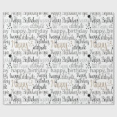 Fun Happy Balloons Birthday Geschenkpapier (Flach)